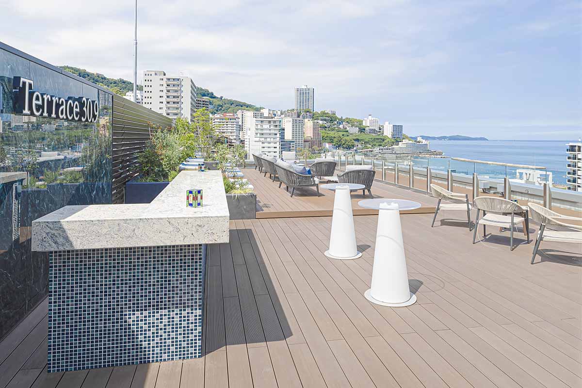 屋上にある宿泊者限定のルーフトップテラス「Terrace 30.9」