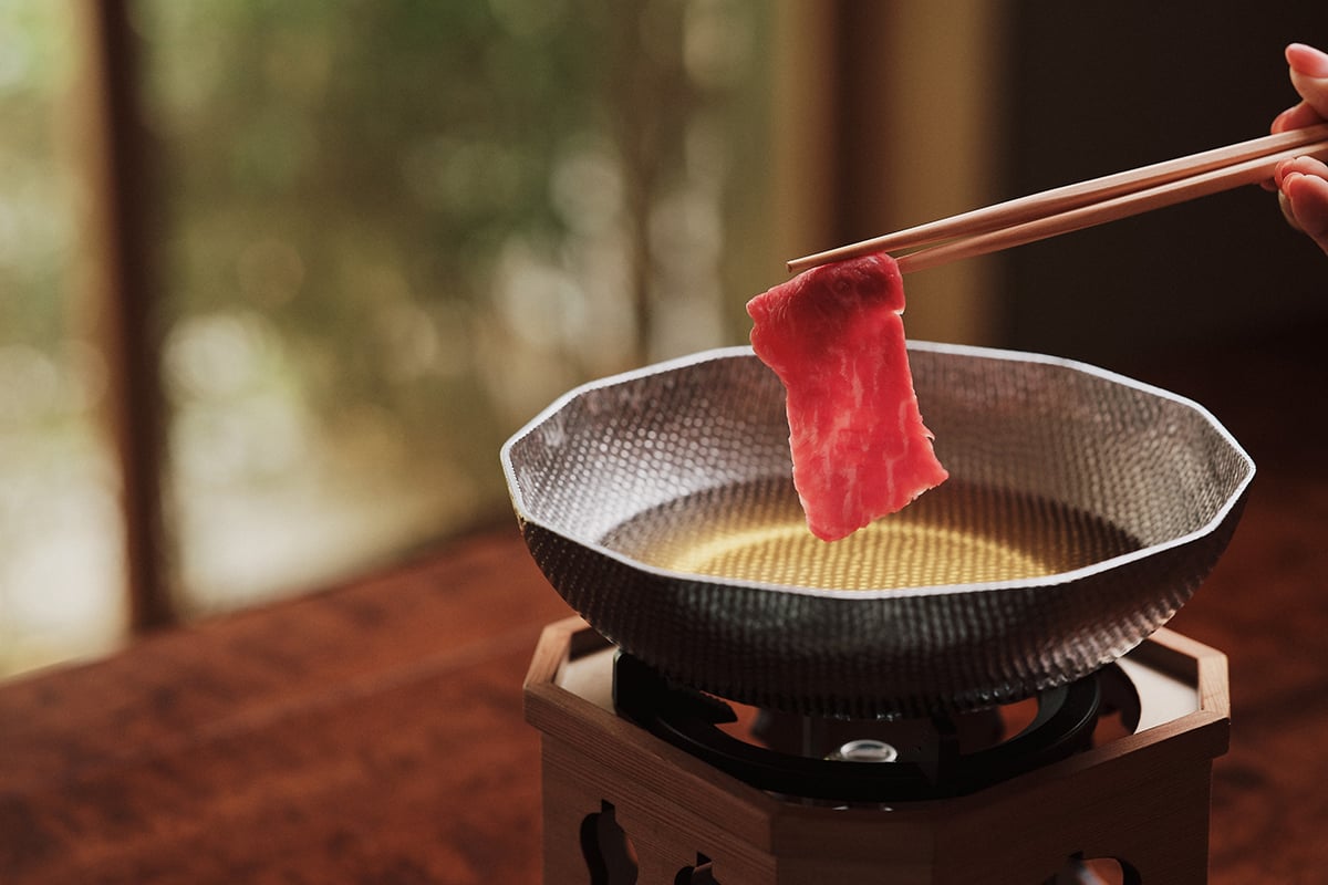 極上の旨みと出汁が絡み合うメインの「但馬玄（たじまぐろ）しゃぶしゃぶ」
