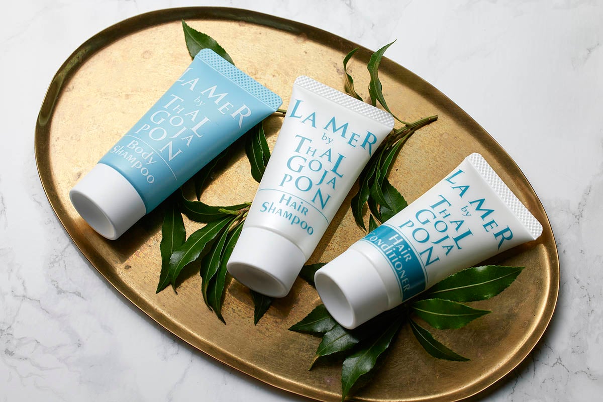 アメニティとして用意されるのはタルゴジャポンの「Maison de LA MER（メゾン ド ラメール）」。