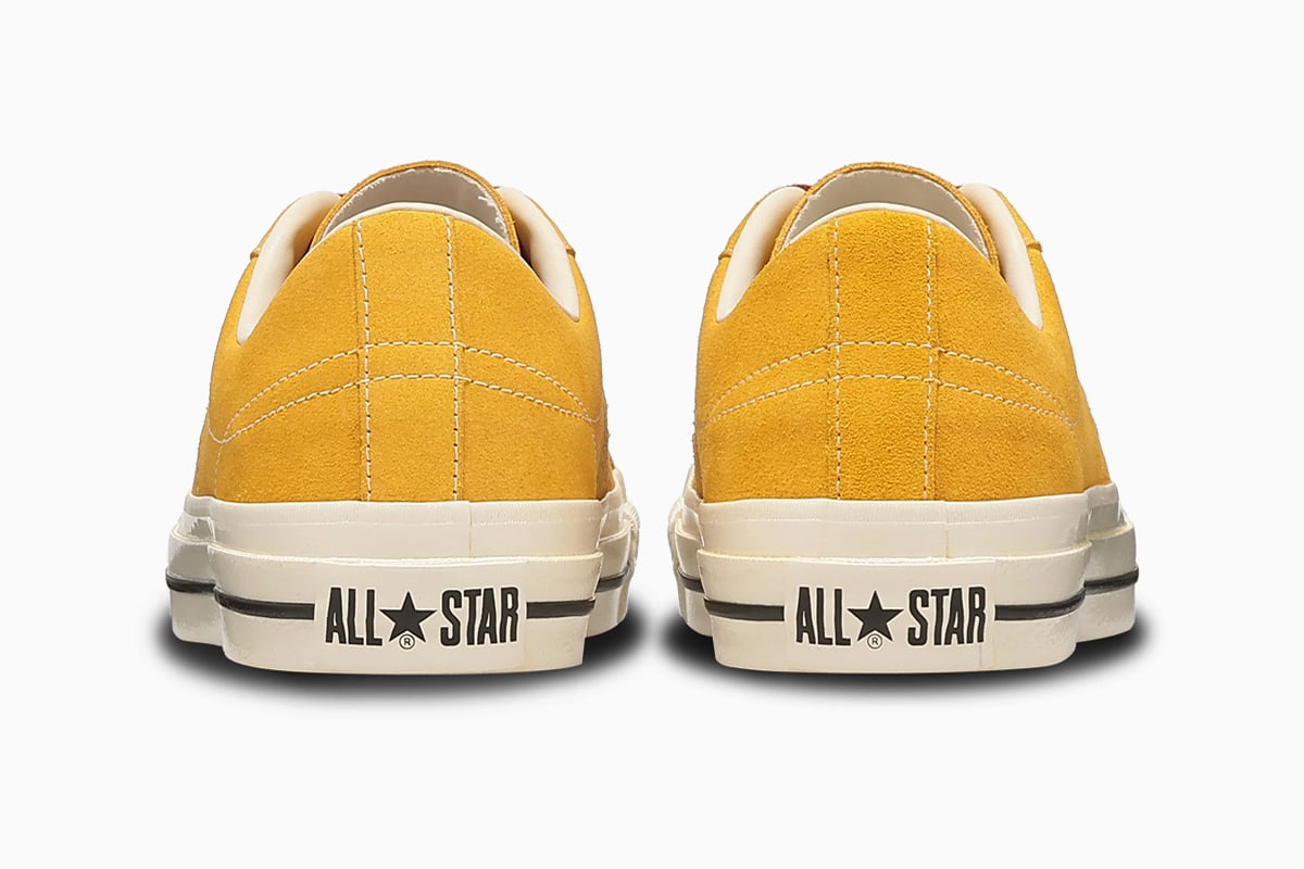 ONE STAR AGED SUEDE（ゴールド×レッド）：1万6500円