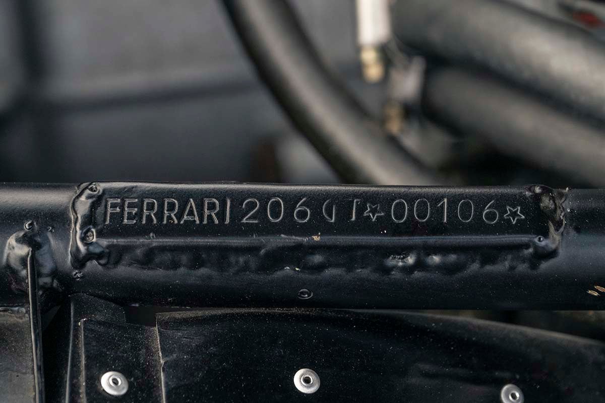 オークションに出品予定の1966年式フェラーリ「ディーノ206」プロトタイプRobin Adams(c)2026 Courtesy of RM Sotheby's
