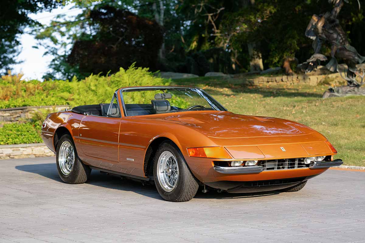 オークションに出品予定の1972年式フェラーリ「365GTS／4 デイトナ・スパイダー」Josh Sweeney(c)2026 Courtesy of RM Sotheby's