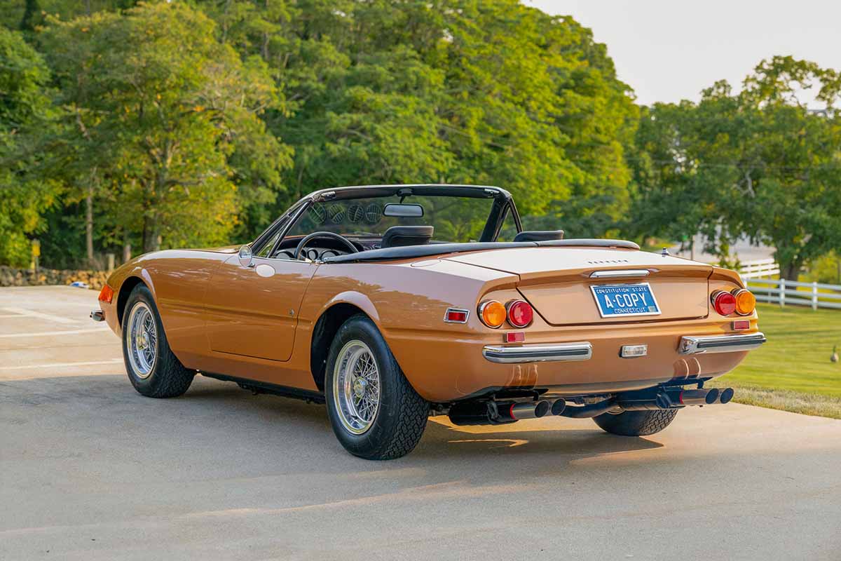 オークションに出品予定の1972年式フェラーリ「365GTS／4 デイトナ・スパイダー」Josh Sweeney(c)2026 Courtesy of RM Sotheby's