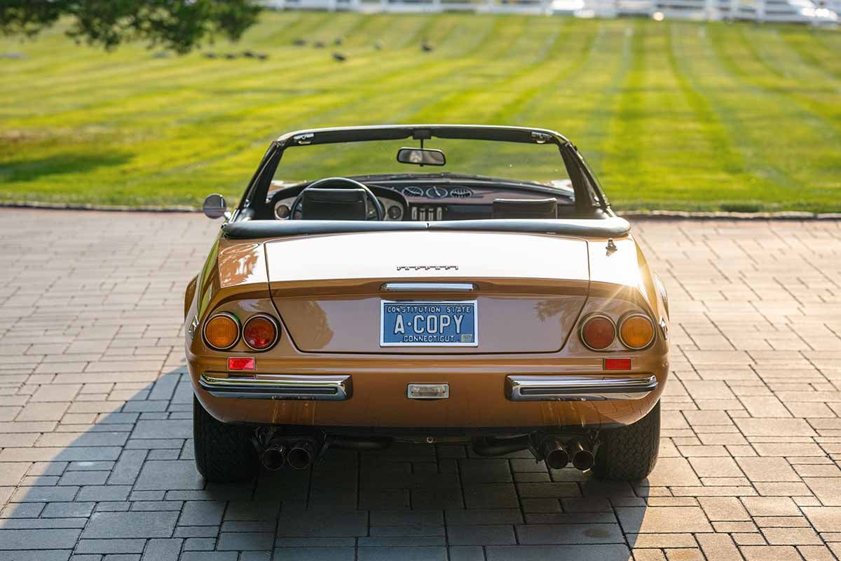 オークションに出品予定の1972年式フェラーリ「365GTS／4 デイトナ・スパイダー」Josh Sweeney(c)2026 Courtesy of RM Sotheby's