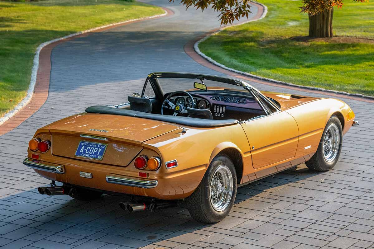 オークションに出品予定の1972年式フェラーリ「365GTS／4 デイトナ・スパイダー」Josh Sweeney(c)2026 Courtesy of RM Sotheby's