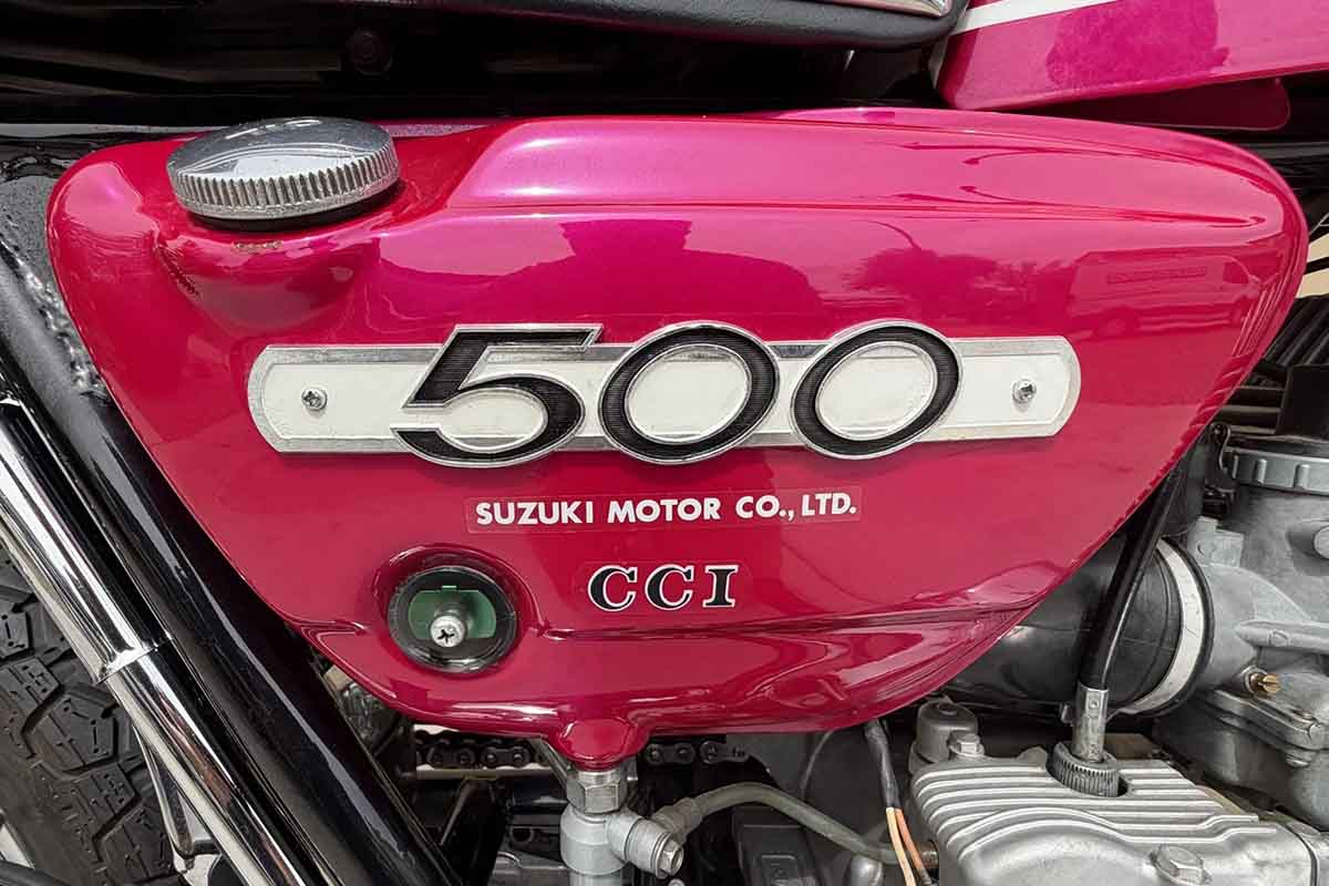 米国オークションに出品、落札された1971年式スズキ「T500」