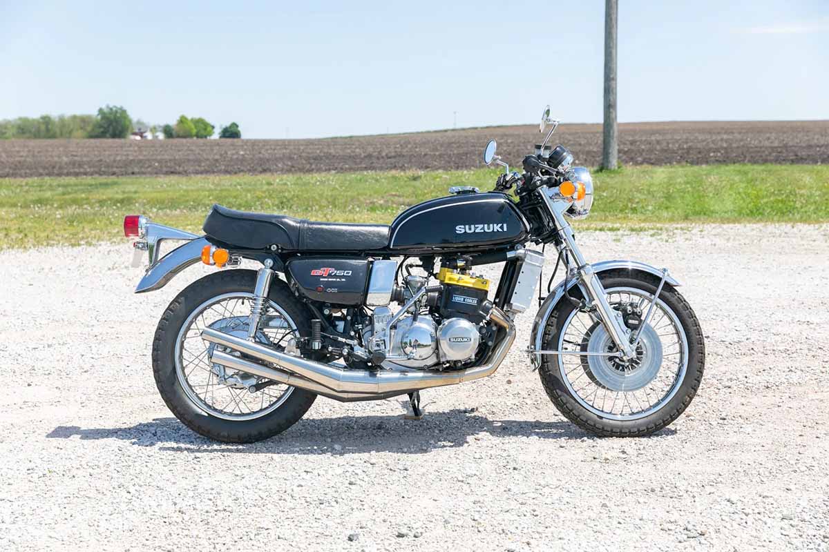 米国オンラインオークションに登場、落札された1974年式スズキ「GT750」