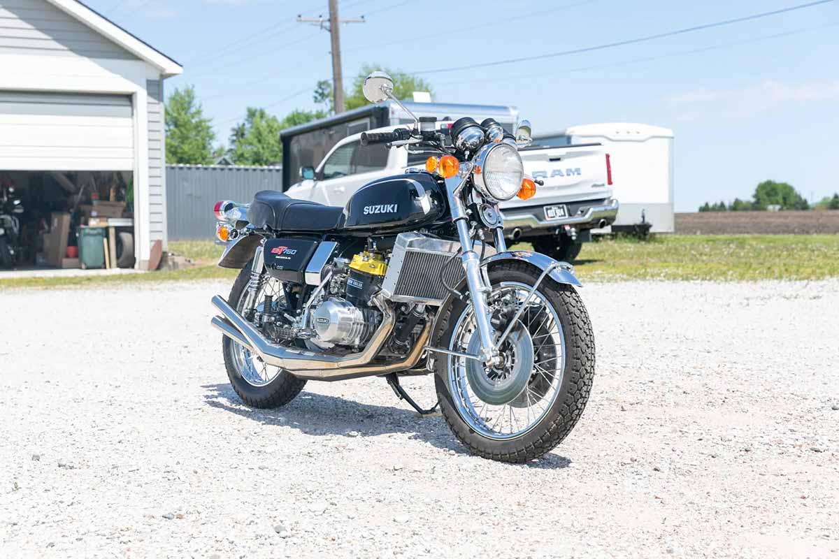 米国オンラインオークションに登場、落札された1974年式スズキ「GT750」