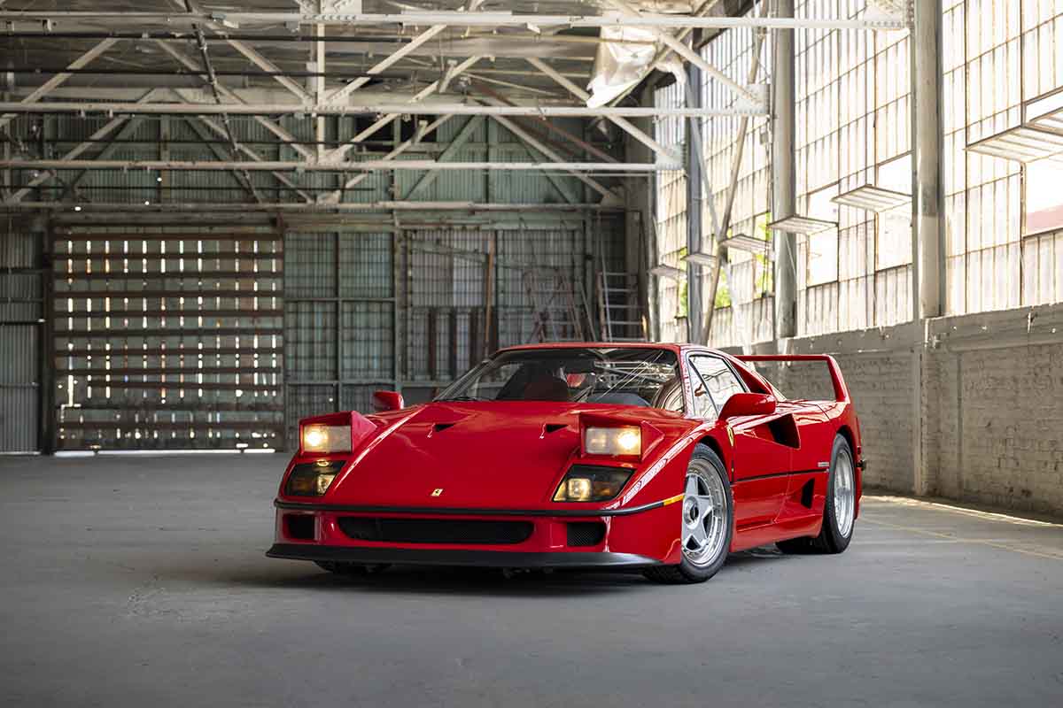 オークションに出品される予定の1991年式フェラーリ「F40」Robin Adams(c)2026 Courtesy of RM Sotheby's