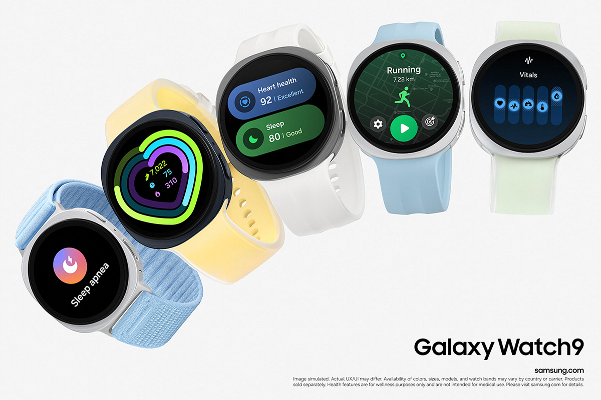 着せ替え用ストラップで自分らしいアレンジが楽しめるのも「Galaxy Watch9」の魅力。軽い付け心地で手首に優しくフィットする