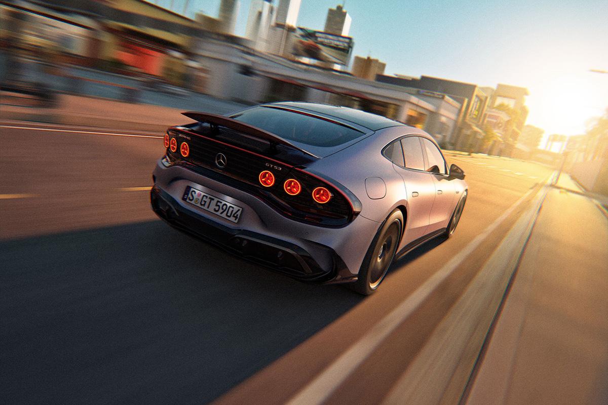 欧州で発表されたメルセデスAMG新型「GT53 4ドアクーペ」