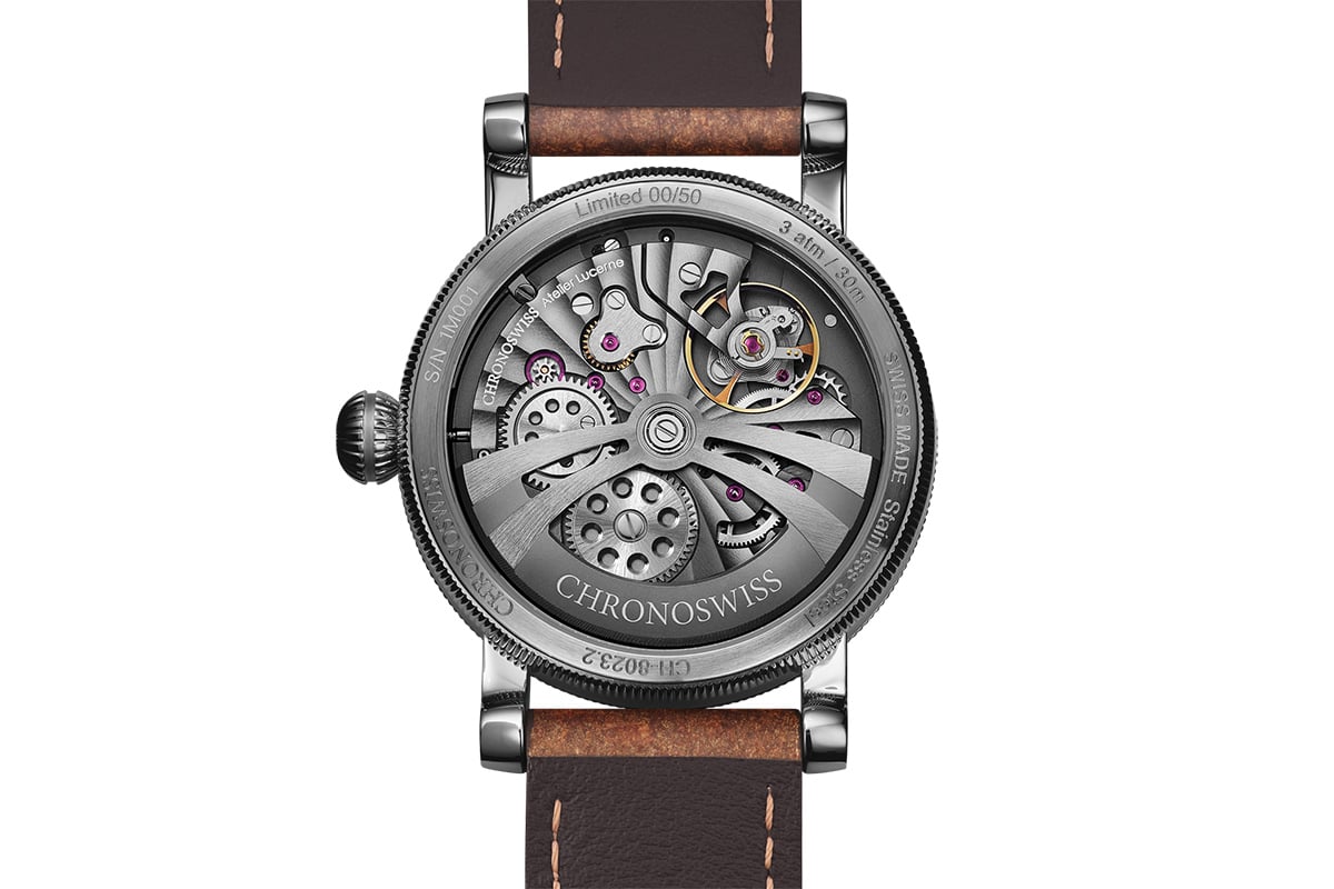 「クロノスイス スモールセコンド ジャスパー」（品番：CH-8023.2-STLS、297万円 消費税込）2026年8月発売予定、世界限定50本
