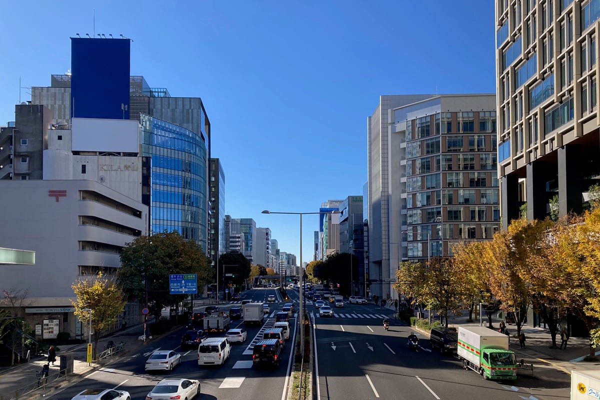 環状四号線は「外苑西通り」や「不忍通り」