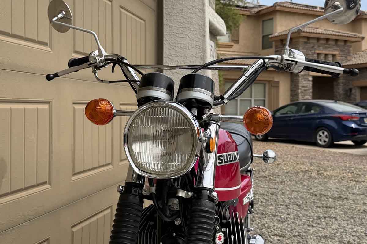 米国オークションに出品、落札された1971年式スズキ「T500」