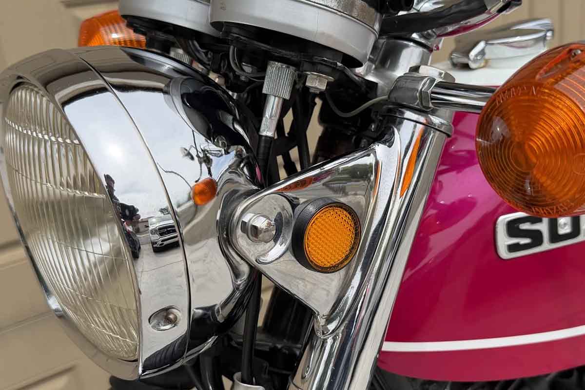 米国オークションに出品、落札された1971年式スズキ「T500」