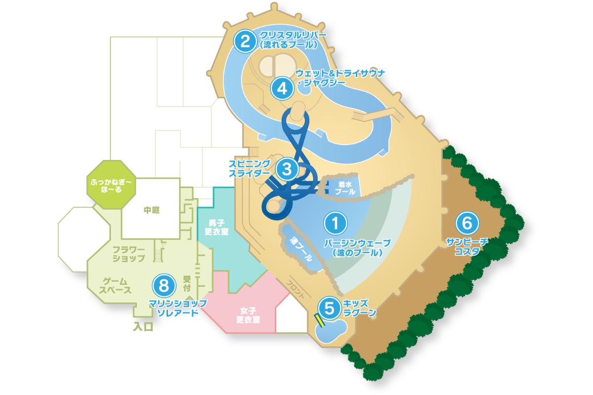 埼玉県「深谷グリーンパーク アクアパラダイス パティオ」