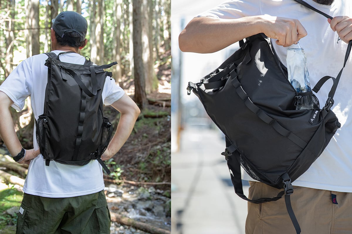 登山用アタックザックとして・キャンプ用お風呂セット入れとして・旅行用デイパックとして