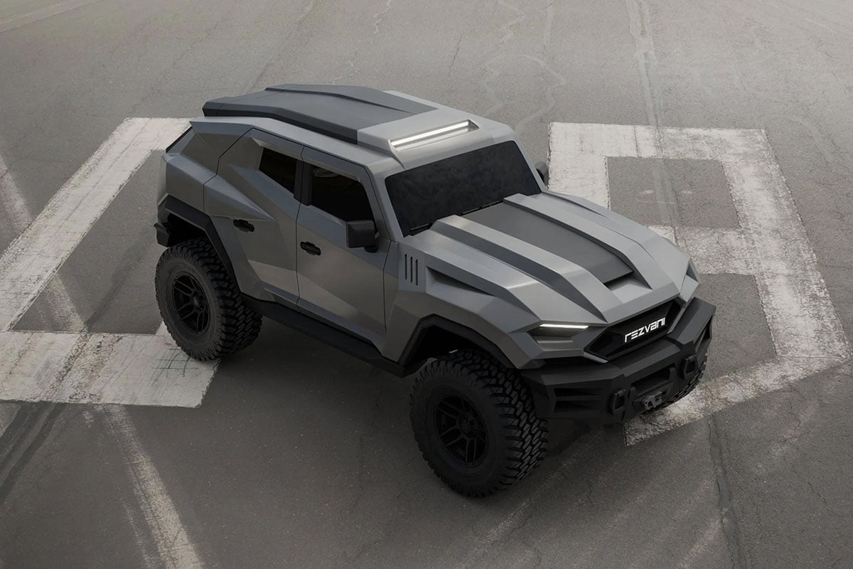 軍用車両をモチーフとする「タンク」。オプションで防弾仕様やサーマル・ナイトビジョンなどを選択可能（C）Rezvani Motors