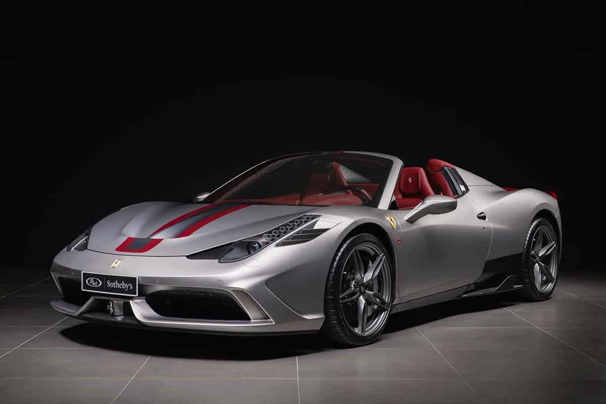オークションに出品されている2015年式フェラーリ「458スペチアーレA」Jeroen Vink(c)2026 Courtesy of RM Sotheby's