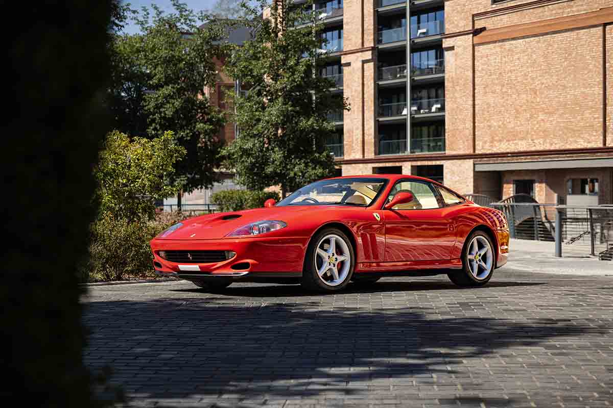 2026年10月に開催のオークションに出品される2002年式フェラーリ「550マラネロ」Tom Gidden(c)2026 Courtesy of RM Sotheby's