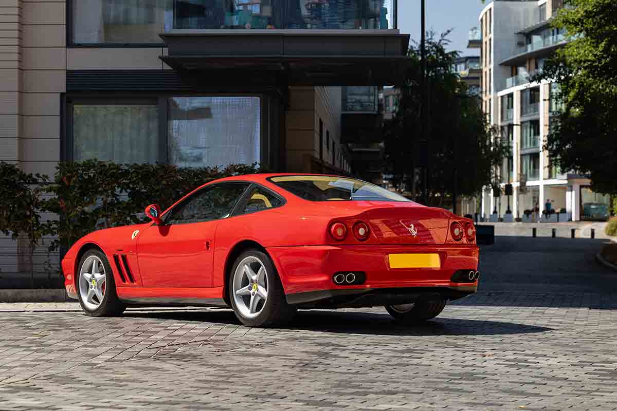 2026年10月に開催のオークションに出品される2002年式フェラーリ「550マラネロ」Tom Gidden(c)2026 Courtesy of RM Sotheby's