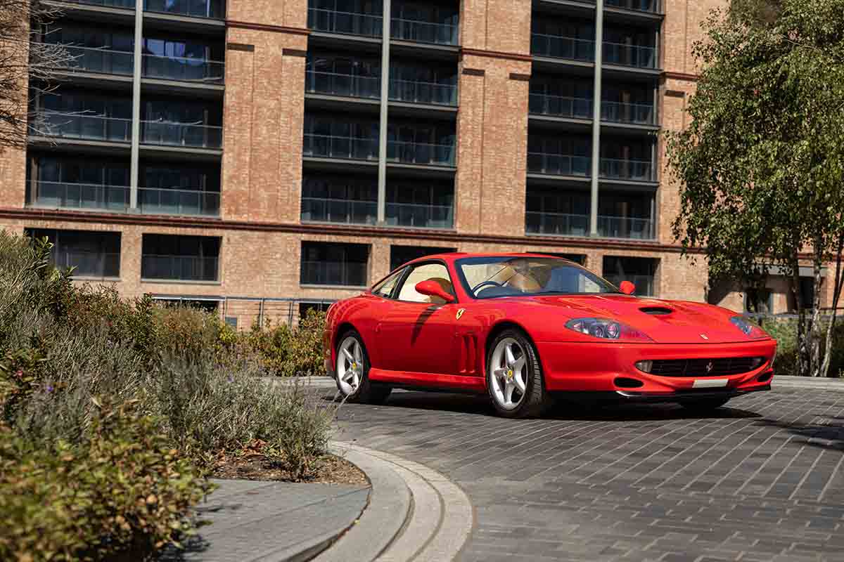 2026年10月に開催のオークションに出品される2002年式フェラーリ「550マラネロ」Tom Gidden(c)2026 Courtesy of RM Sotheby's
