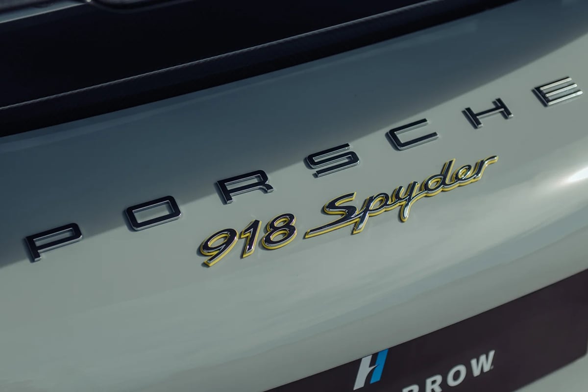 オークションに出品予定の2015年式ポルシェ「918スパイダー ヴァイザッハ仕様」(c)2026 BROAD ARROW Auctions
