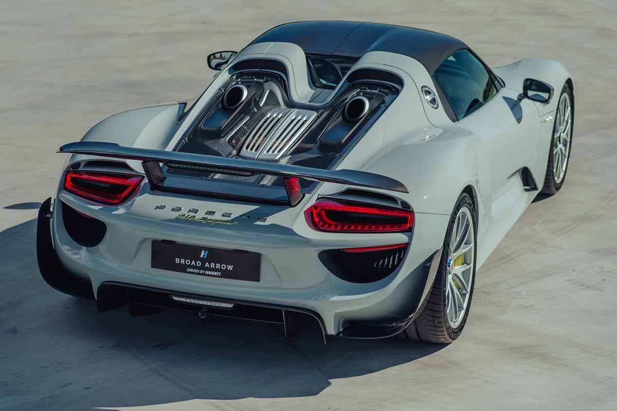 オークションに出品予定の2015年式ポルシェ「918スパイダー ヴァイザッハ仕様」(c)2026 BROAD ARROW Auctions