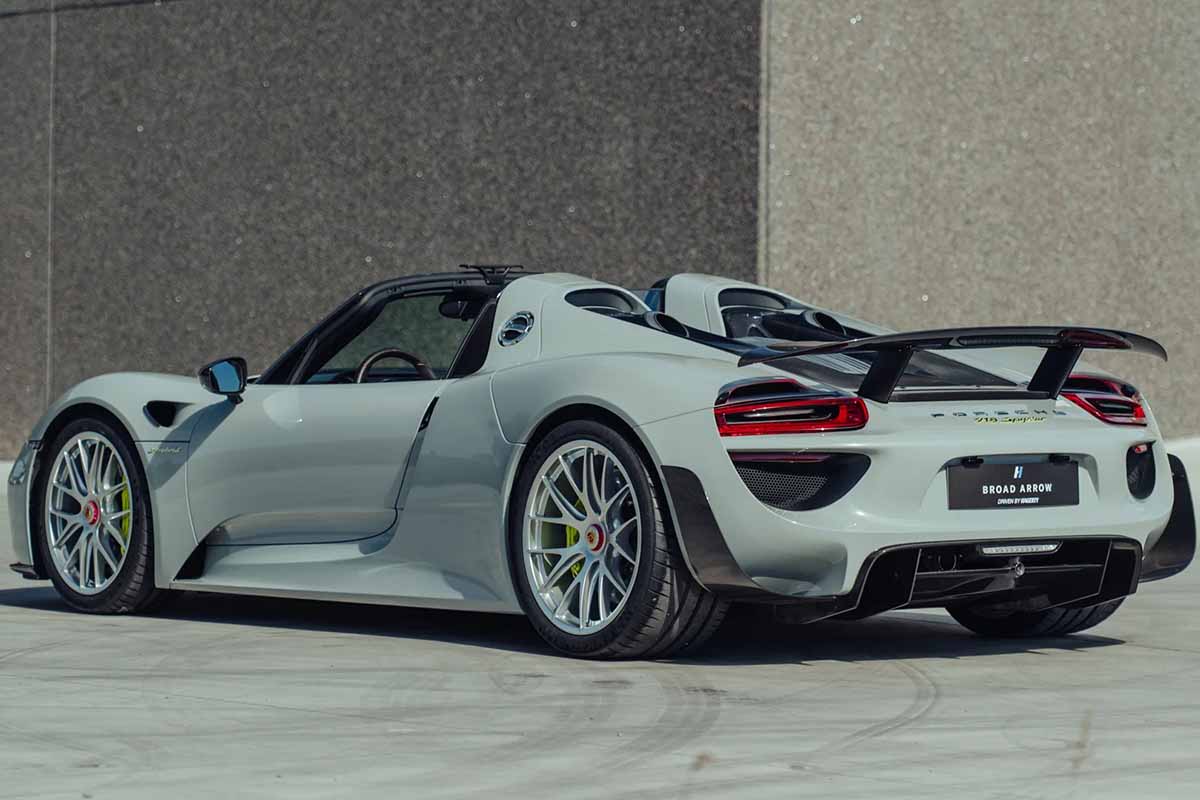 オークションに出品予定の2015年式ポルシェ「918スパイダー ヴァイザッハ仕様」(c)2026 BROAD ARROW Auctions