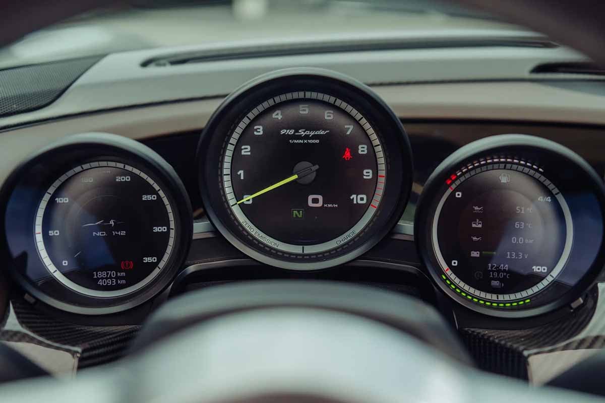 オークションに出品予定の2015年式ポルシェ「918スパイダー ヴァイザッハ仕様」(c)2026 BROAD ARROW Auctions