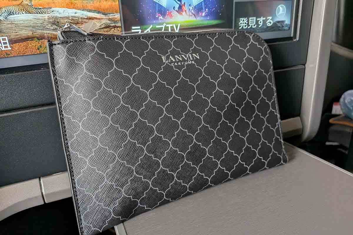 ターキッシュ エアラインズ・ビジネスクラスのLANVINのアメニティ