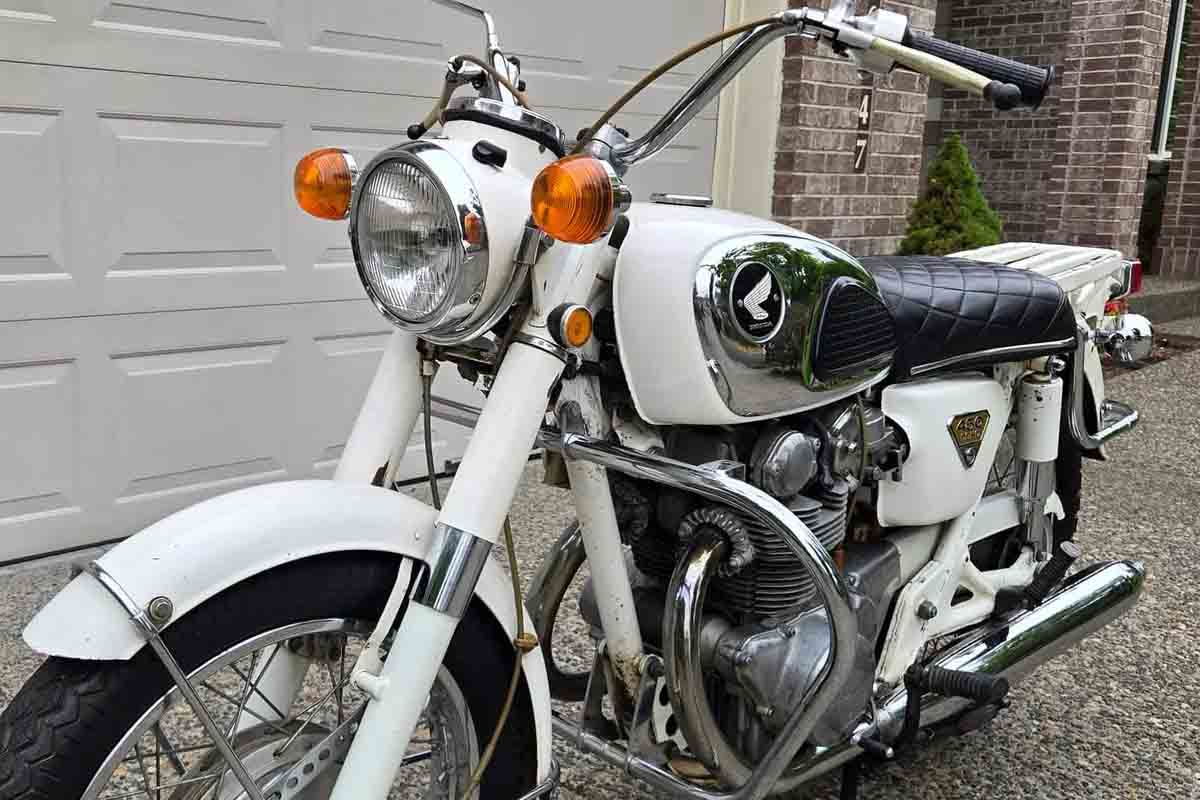 米国オンラインオークションに登場、落札された1970年式ホンダ「CB450 ポリススペシャル」