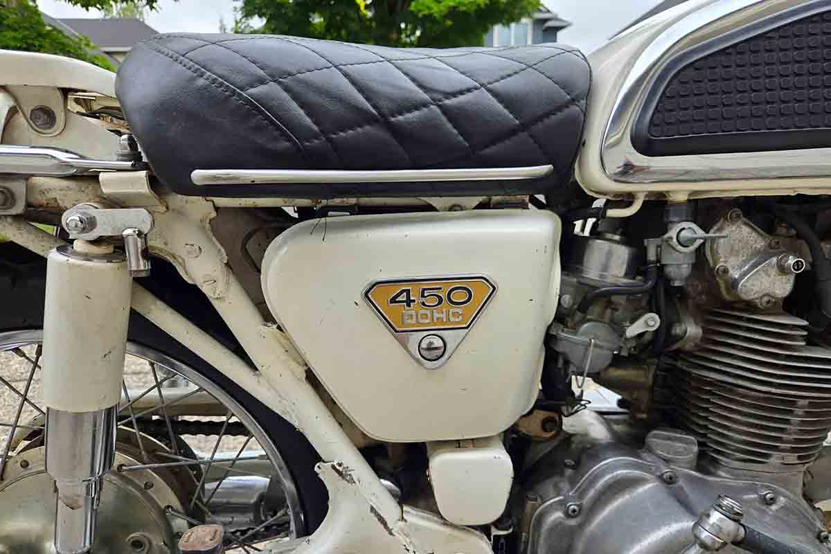 米国オンラインオークションに登場、落札された1970年式ホンダ「CB450 ポリススペシャル」
