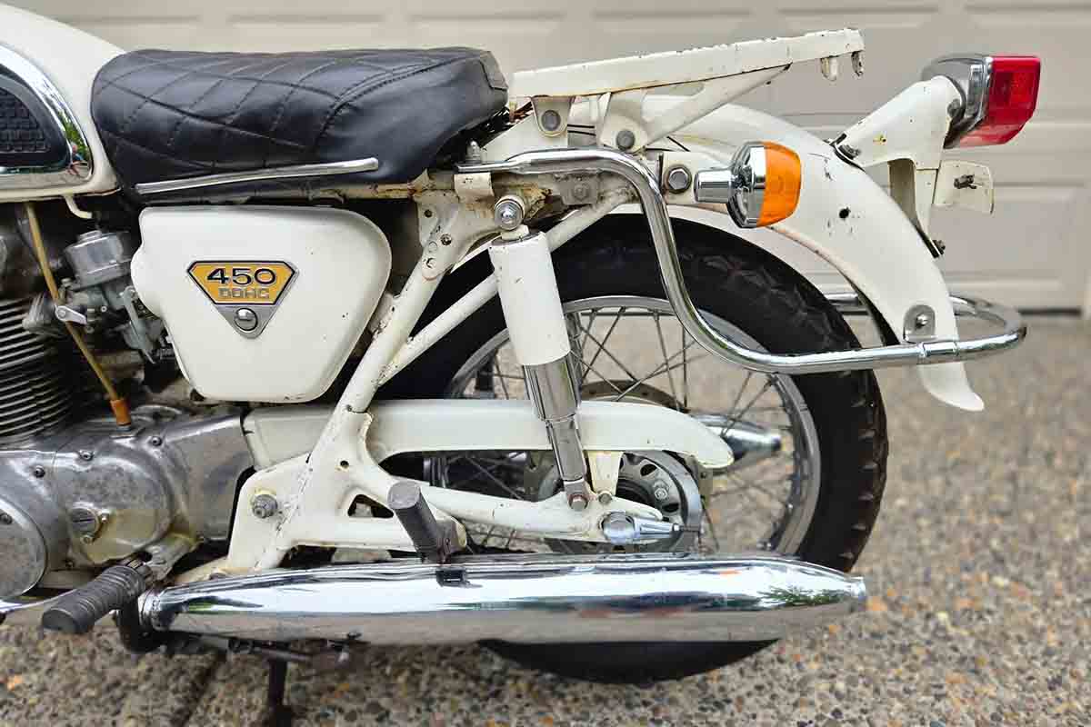 米国オンラインオークションに登場、落札された1970年式ホンダ「CB450 ポリススペシャル」