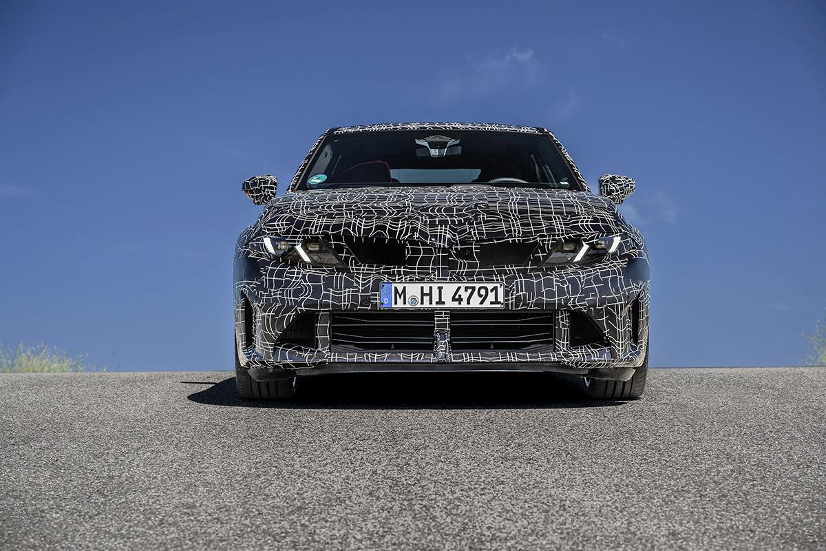 BMW次期型「3シリーズ M350 xDrive」の開発車両