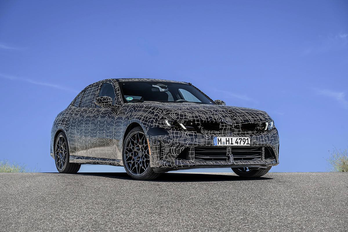 BMW次期型「3シリーズ M350 xDrive」の開発車両