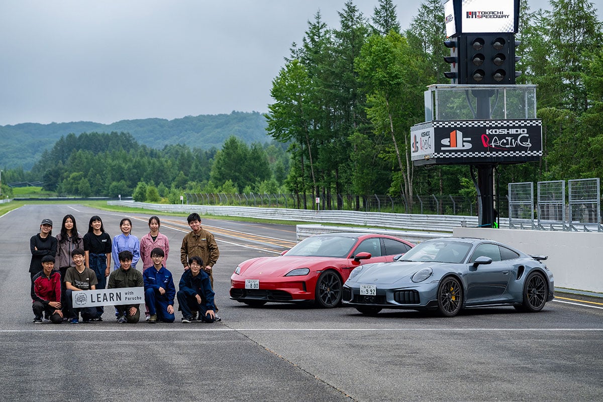 「LEARN with Porsche」の「ものづくり」プログラム。4日目は夕食の前に「十勝スピードウェイ」で最新のポルシェの性能を存分に体感