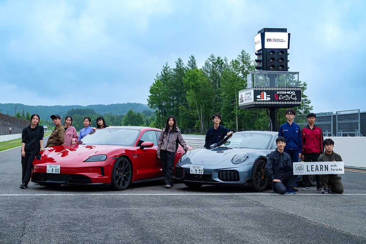 「LEARN with Porsche」の「ものづくり」プログラム。4日目は夕食の前に「十勝スピードウェイ」で最新のポルシェの性能を存分に体感