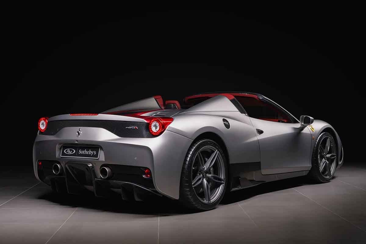 オークションに出品されている2015年式フェラーリ「458スペチアーレA」Jeroen Vink(c)2026 Courtesy of RM Sotheby's
