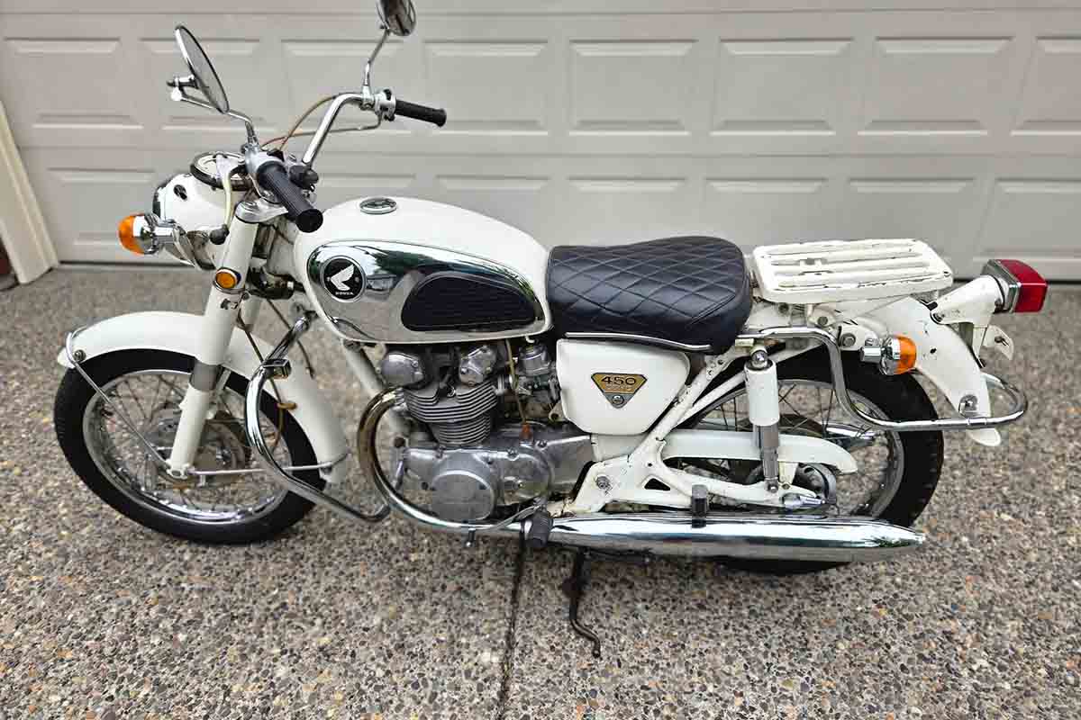 米国オンラインオークションに登場、落札された1970年式ホンダ「CB450 ポリススペシャル」