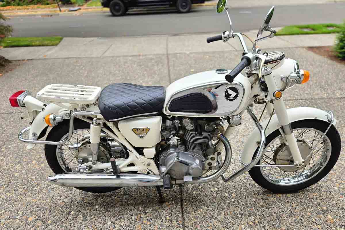 米国オンラインオークションに登場、落札された1970年式ホンダ「CB450 ポリススペシャル」