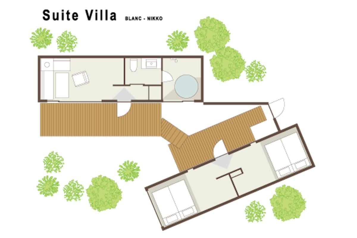 Suite Villa：定員4名／シングルベッド4台