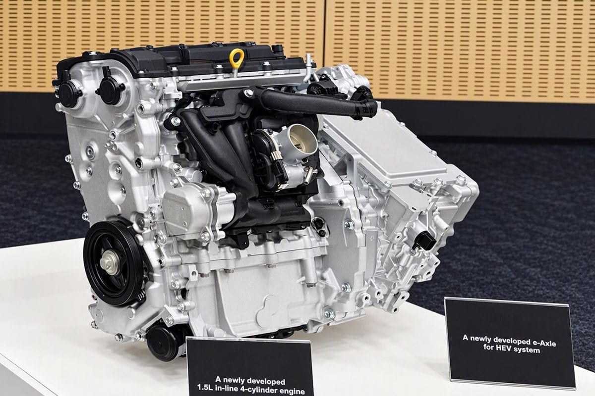トヨタが電動化との組み合わせを前提に開発中の1.5リッター直列4気筒エンジン