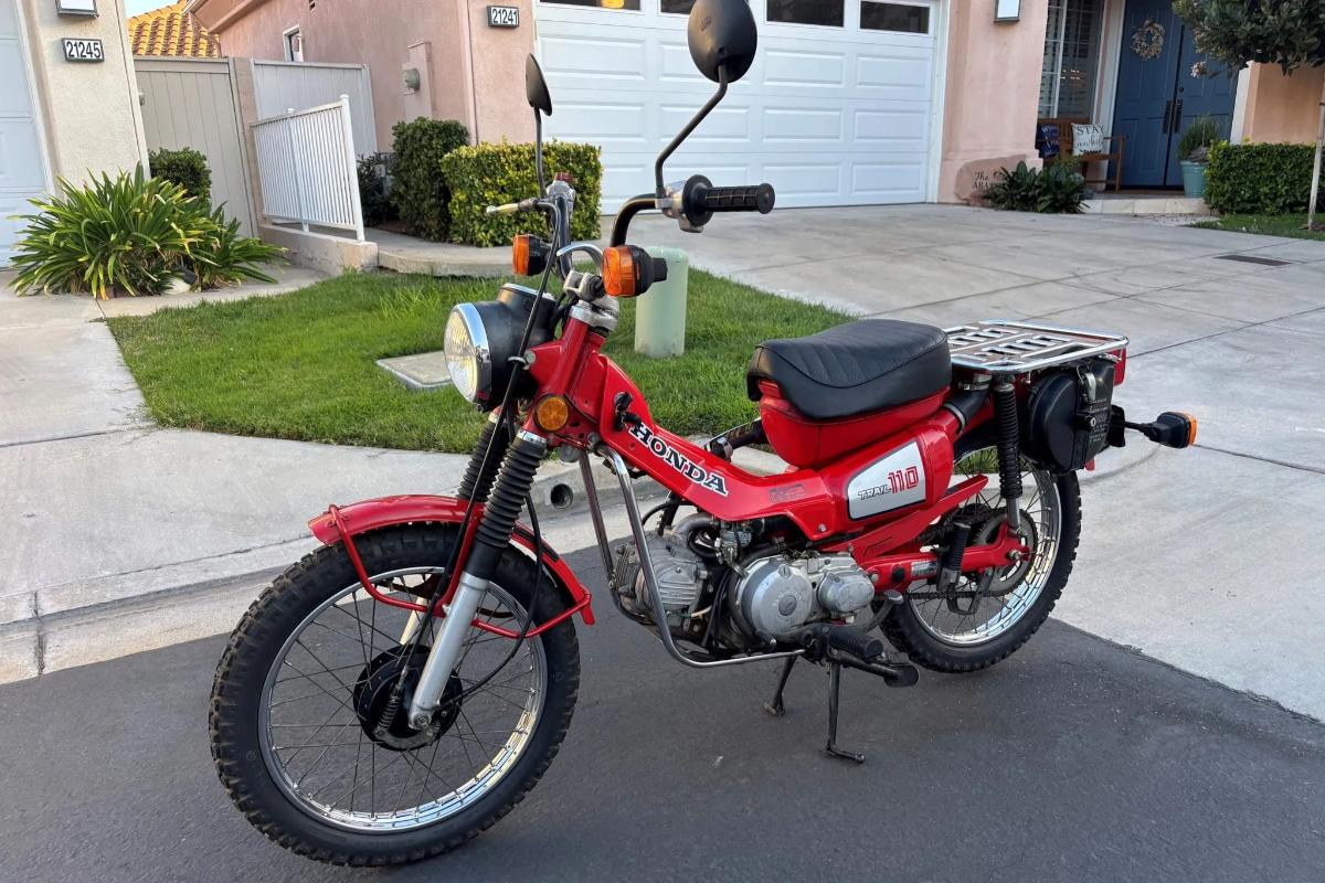 米国オンラインオークションに出品、落札された1983年式ホンダ「CT110」