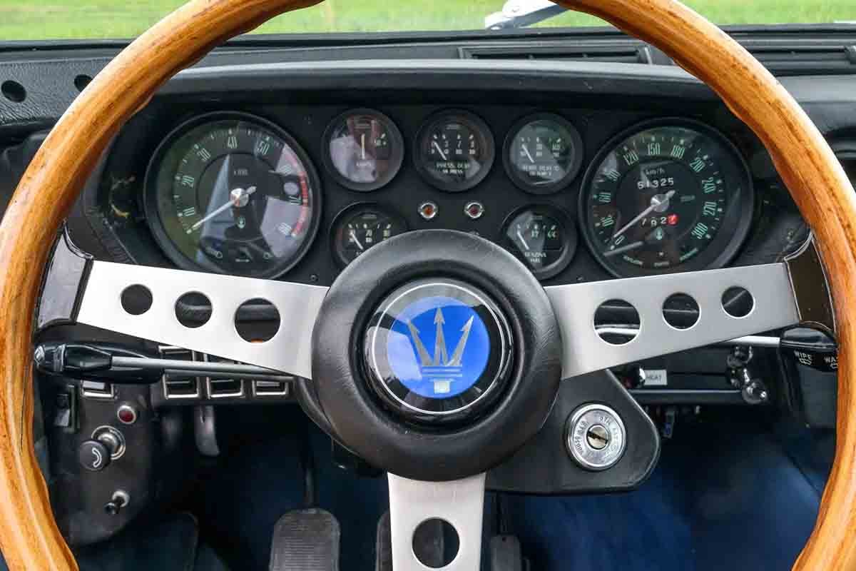 オークションに出品予定の1969年式マセラティ「インディ」(c)2026 BROAD ARROW Auctions
