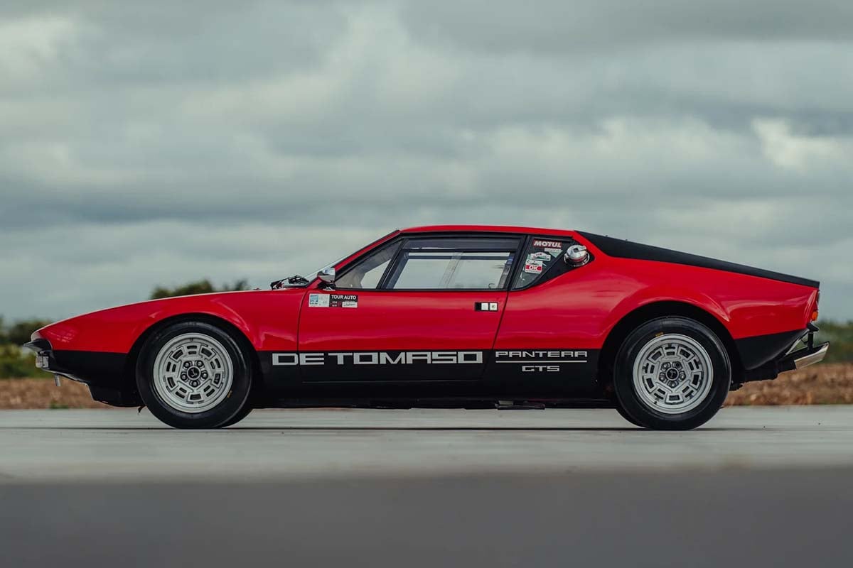 まもなくベルギーで開催されるオークションに出品予定の1972年式デ・トマソ「パンテーラGTS グループ3」(c)2026 BROAD ARROW Auctions