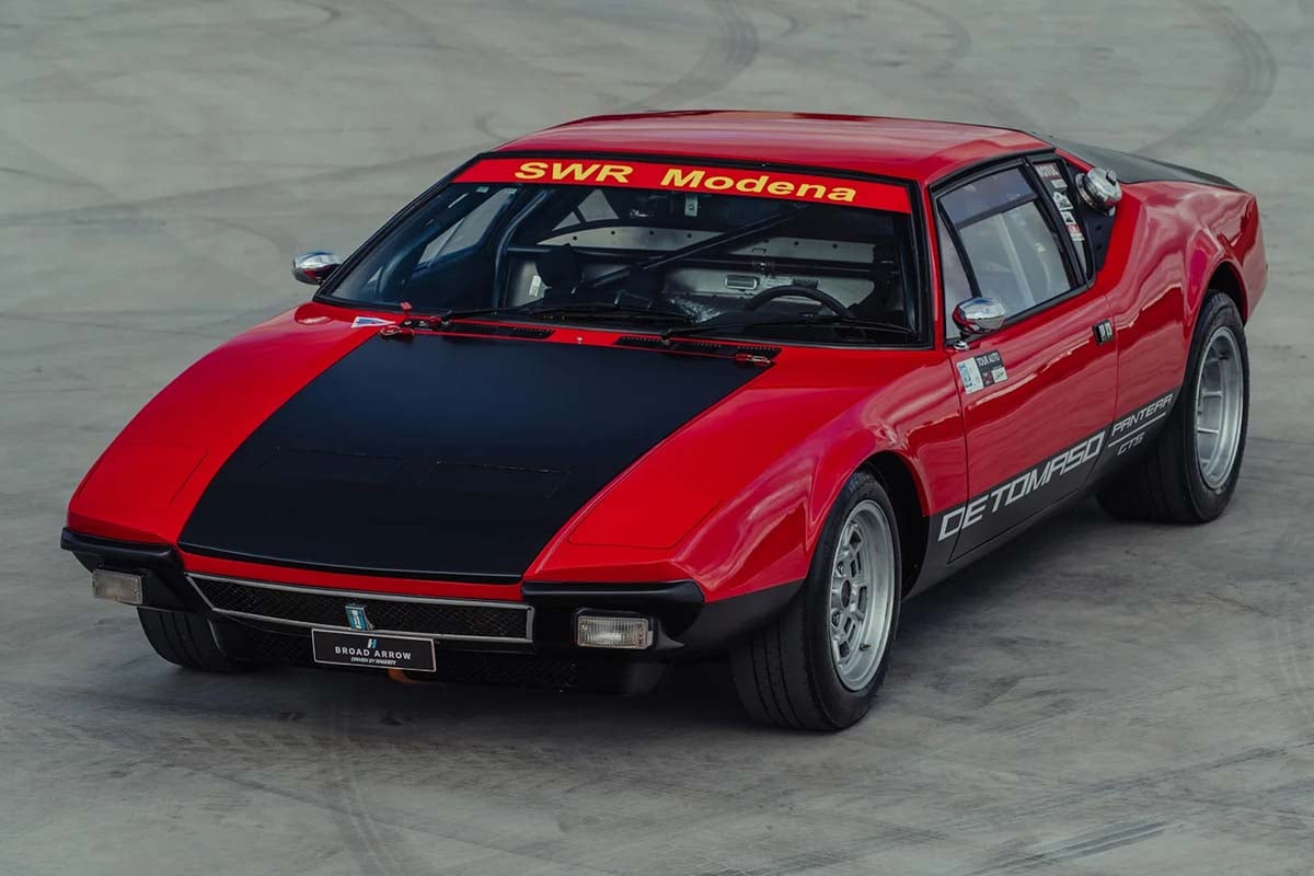 まもなくベルギーで開催されるオークションに出品予定の1972年式デ・トマソ「パンテーラGTS グループ3」(c)2026 BROAD ARROW Auctions