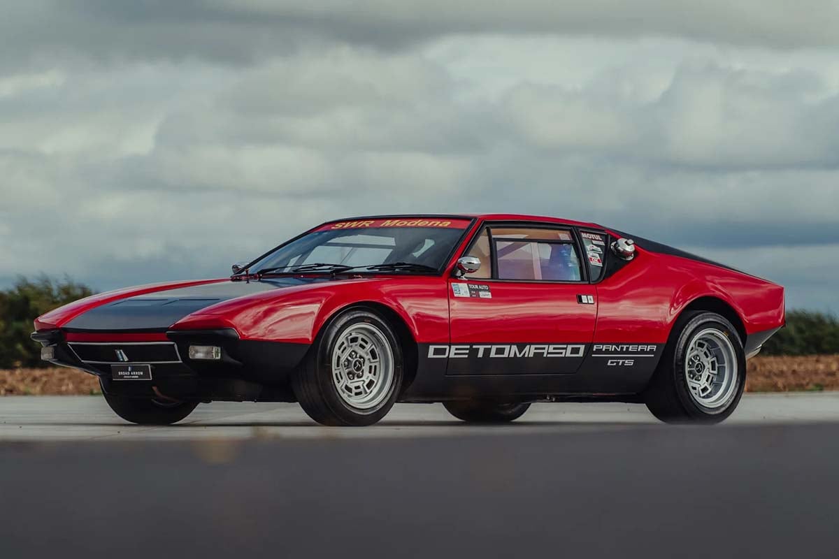まもなくベルギーで開催されるオークションに出品予定の1972年式デ・トマソ「パンテーラGTS グループ3」(c)2026 BROAD ARROW Auctions