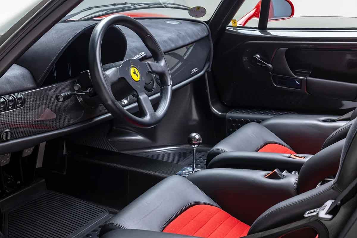 オークションに出品予定の1997年式フェラーリ「F50」(c)2026 BROAD ARROW Auctions