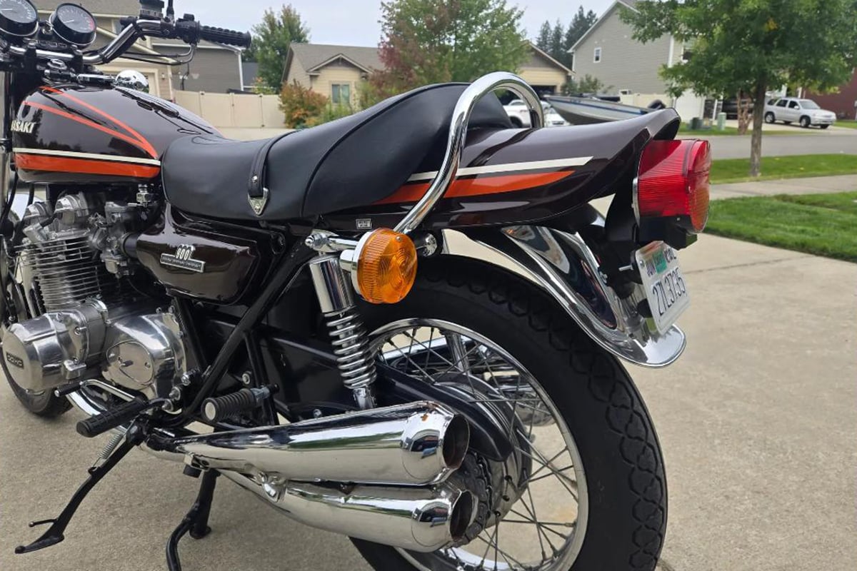 米国オンラインオークションに出品、落札された1974年式カワサキ「Z1 900」